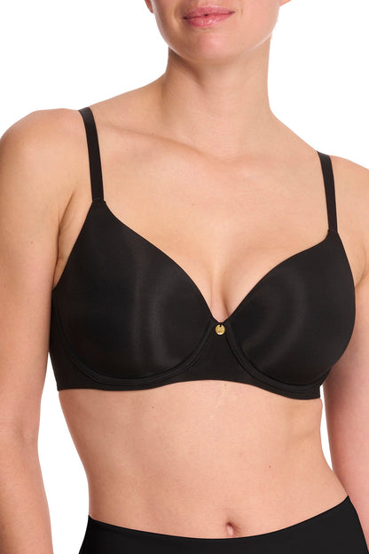 Cloud Comfort Back Smoothing T-Shirt Bra Black Natori