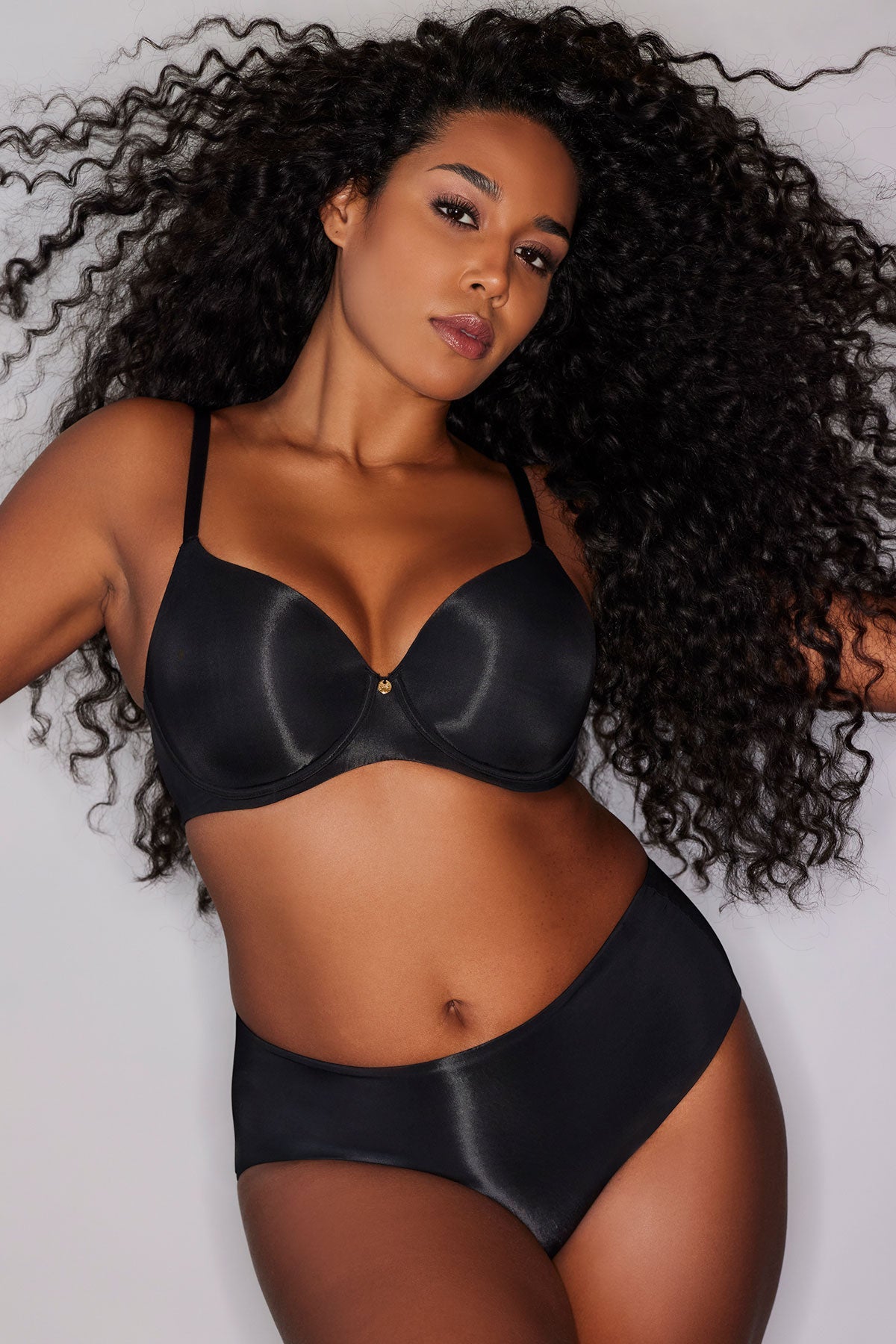 Cloud Comfort Back Smoothing T-Shirt Bra Black Natori