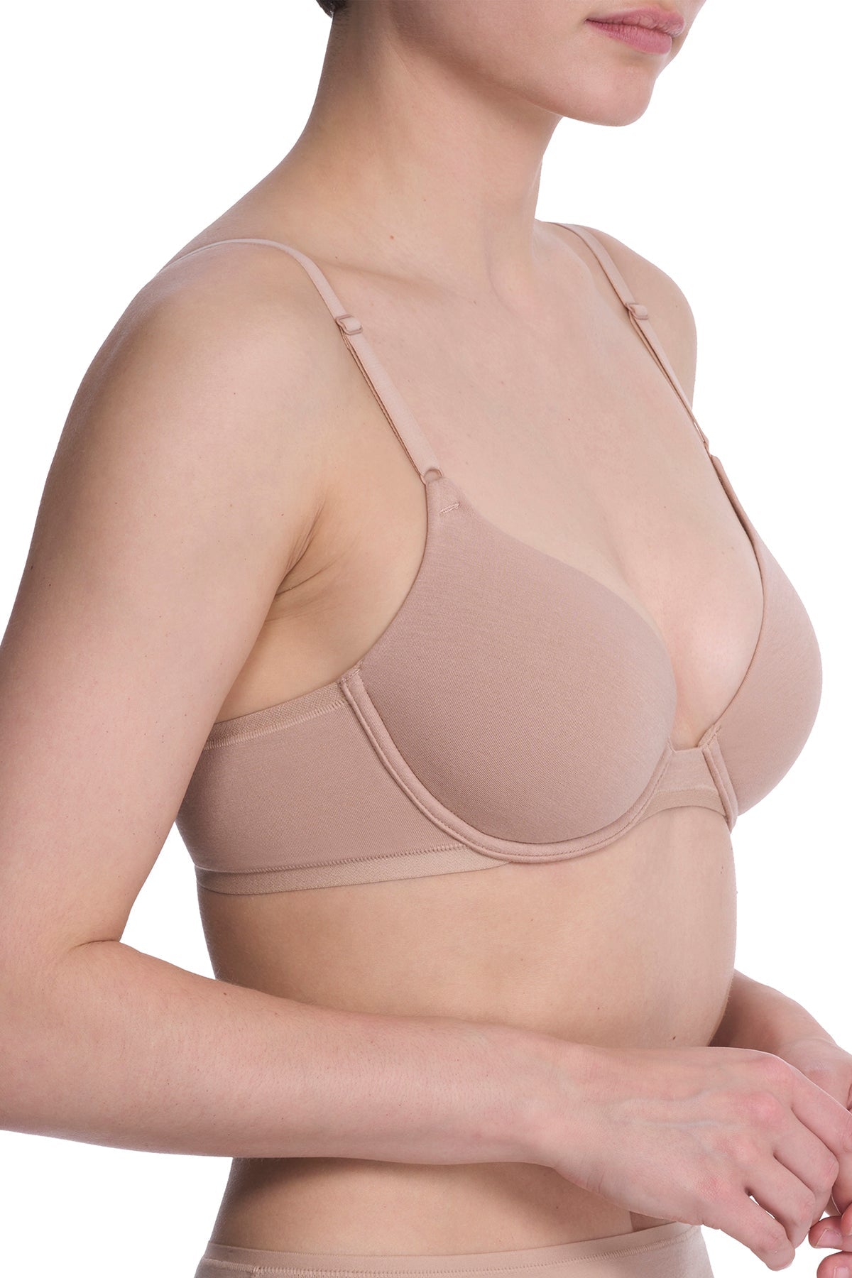 Bliss Cotton Convertible T-Shirt Bra Café Natori