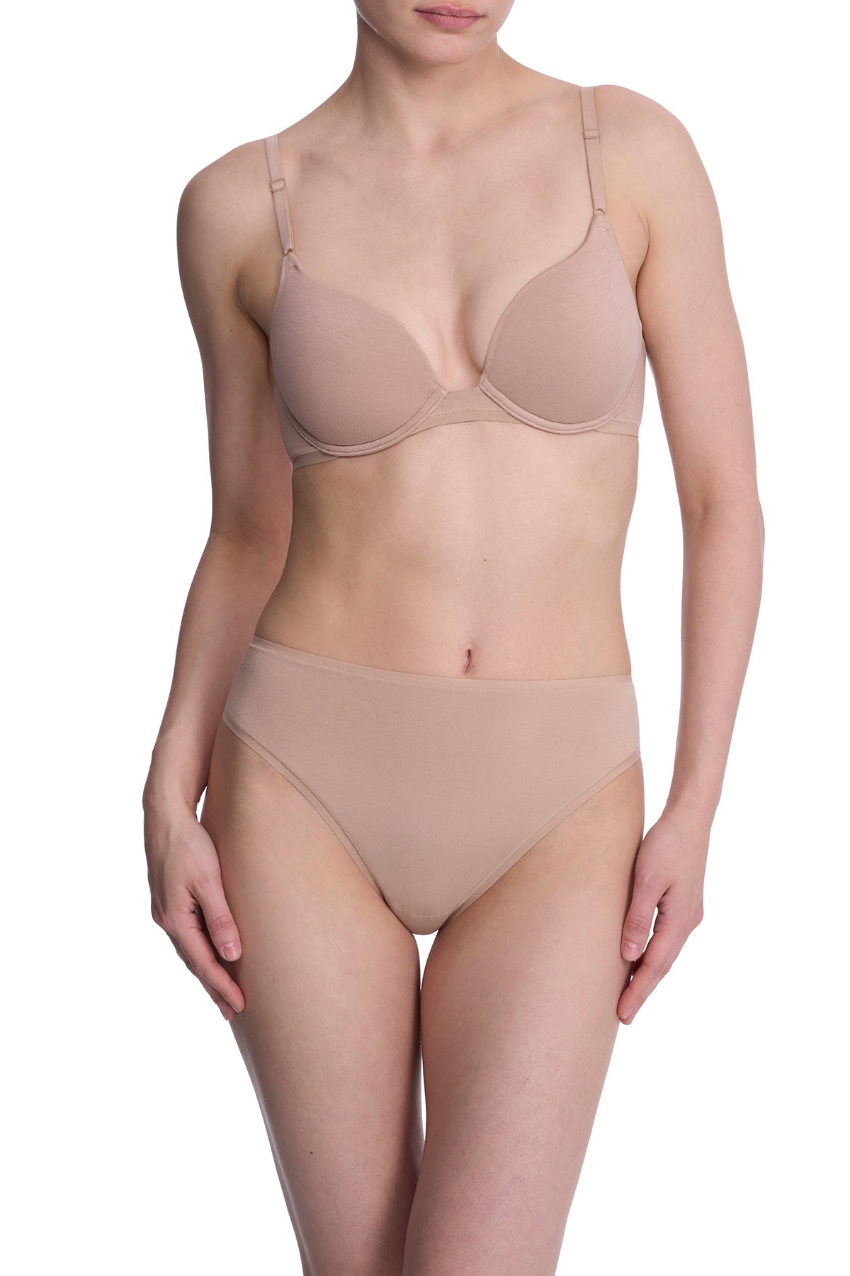Bliss Cotton Convertible T-Shirt Bra Café Natori