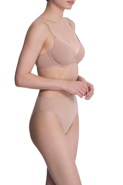 Bliss Cotton Convertible T-Shirt Bra Café Natori