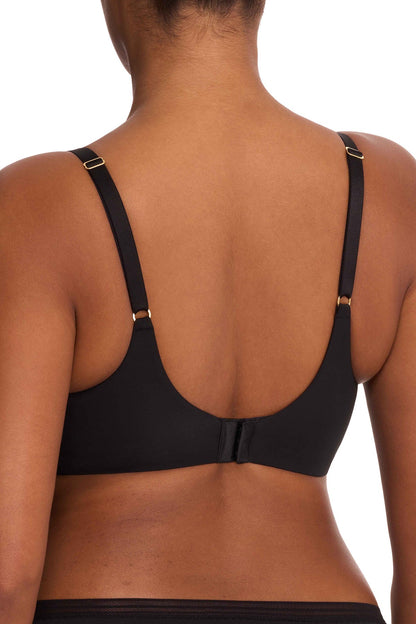 Love Lace Full Coverage Plunge T-Shirt Bra Black Natori