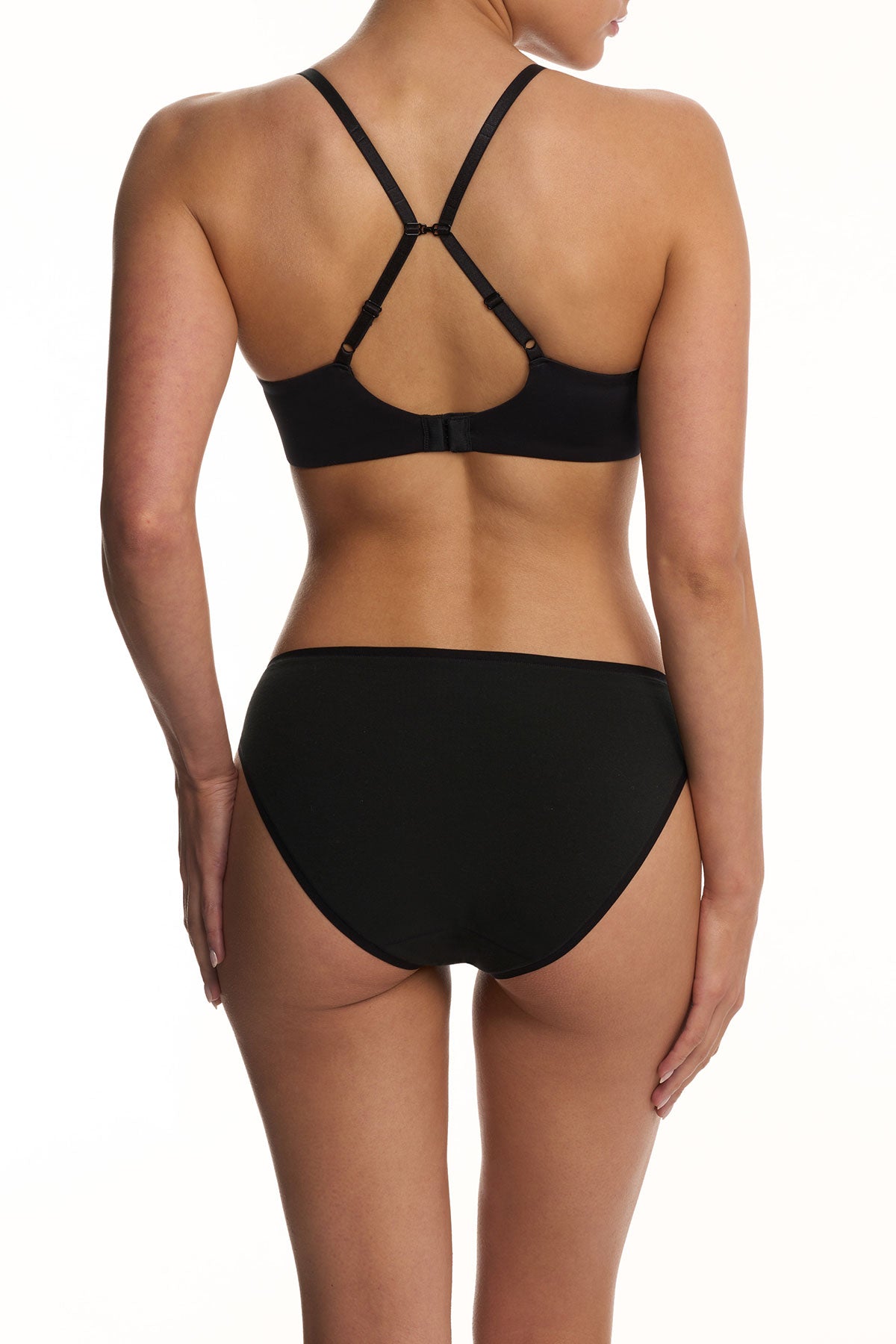 Natori EverFit Seamless Convertible T-Shirt Bra Black Natori