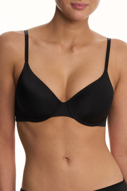 Natori EverFit Seamless Convertible T-Shirt Bra Black Natori