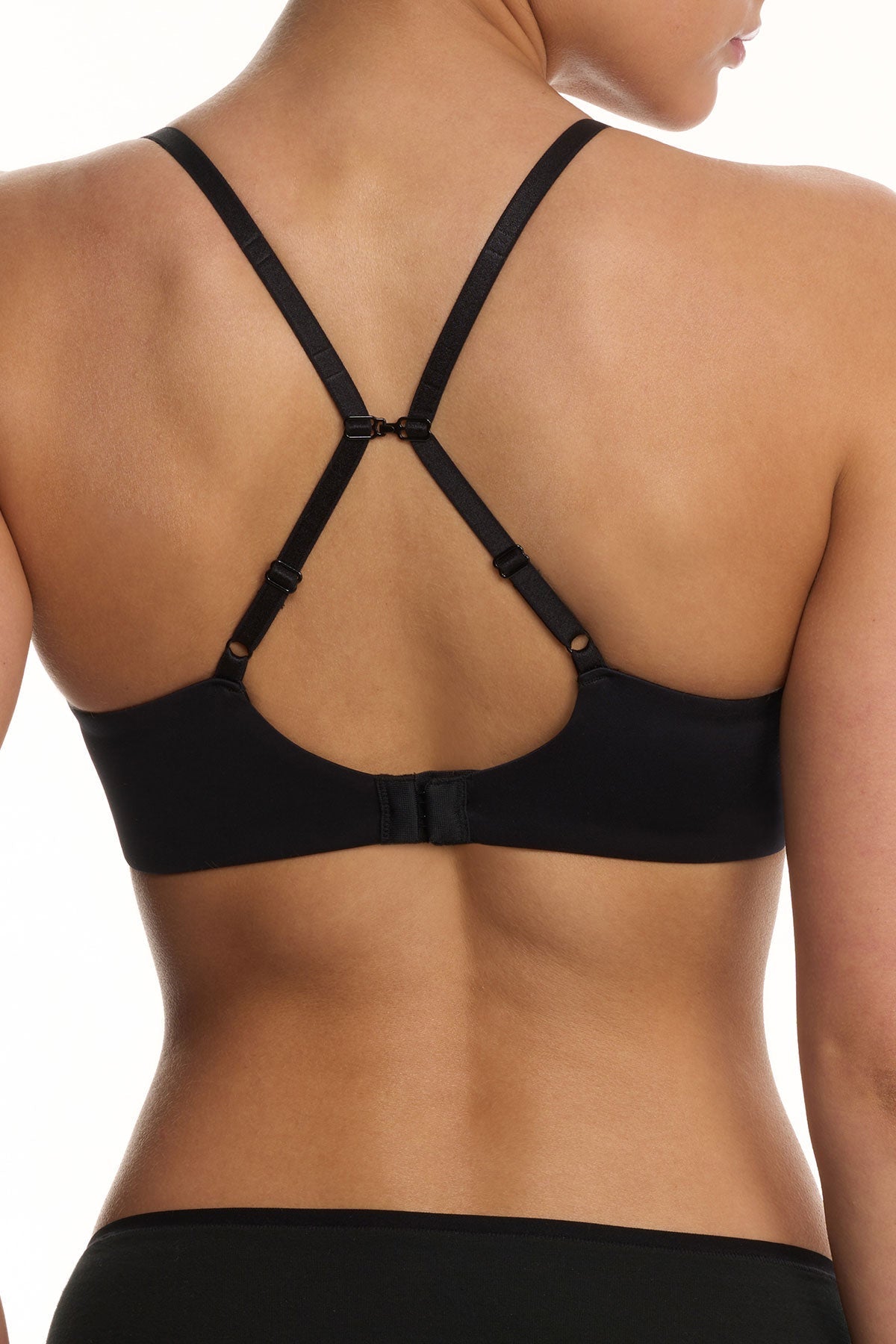 Natori EverFit Seamless Convertible T-Shirt Bra Black Natori