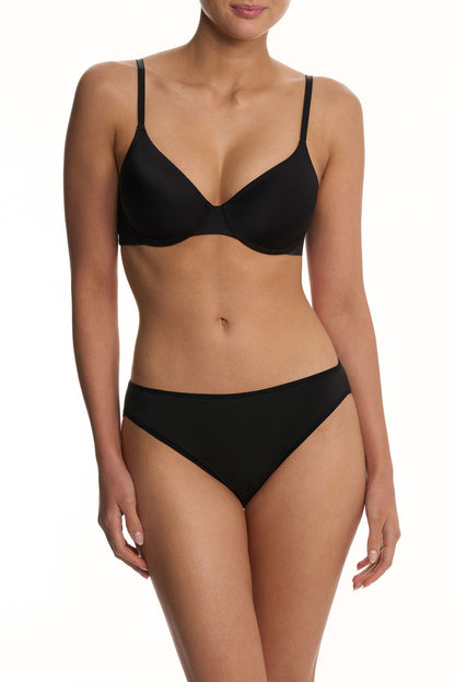 Natori EverFit Seamless Convertible T-Shirt Bra Black Natori