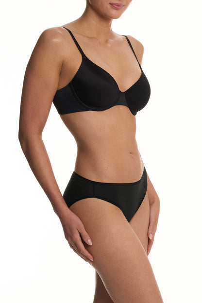 Natori EverFit Seamless Convertible T-Shirt Bra Black Natori