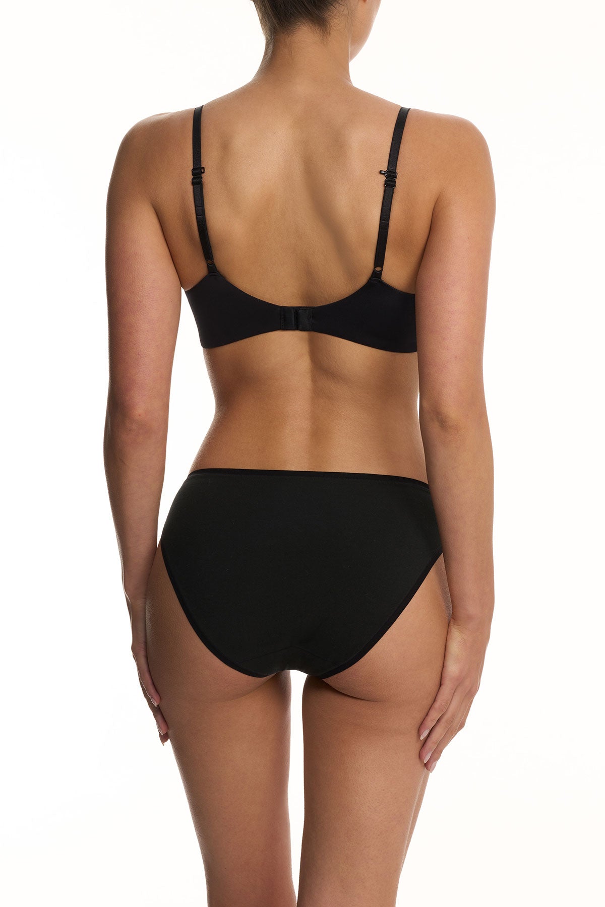 Natori EverFit Seamless Convertible T-Shirt Bra Black Natori