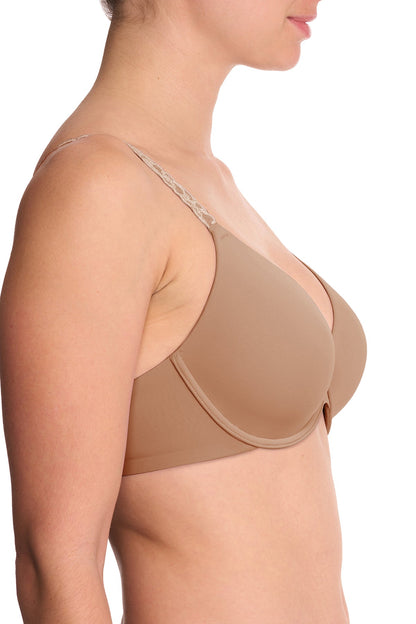 Buy Pure Luxe Custom Coverage Contour Underwire Bra in Buff/Cashmere Online Buff/Cashmere Natori