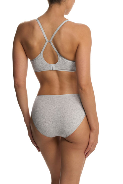 Bliss Cotton Convertible T-Shirt Bra Lt Grey Heather Natori
