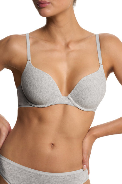 Bliss Cotton Convertible T-Shirt Bra Lt Grey Heather Natori