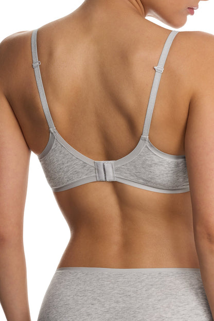 Bliss Cotton Convertible T-Shirt Bra Lt Grey Heather Natori
