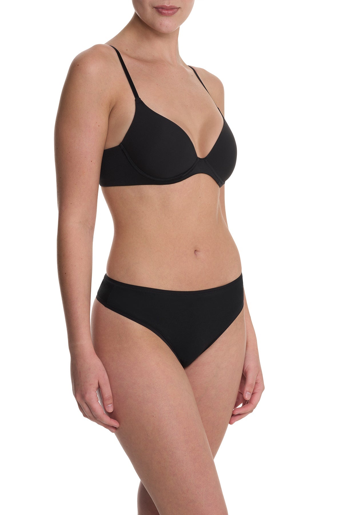 Soft Focus Convertible Demi T-Shirt Bra Black Natori