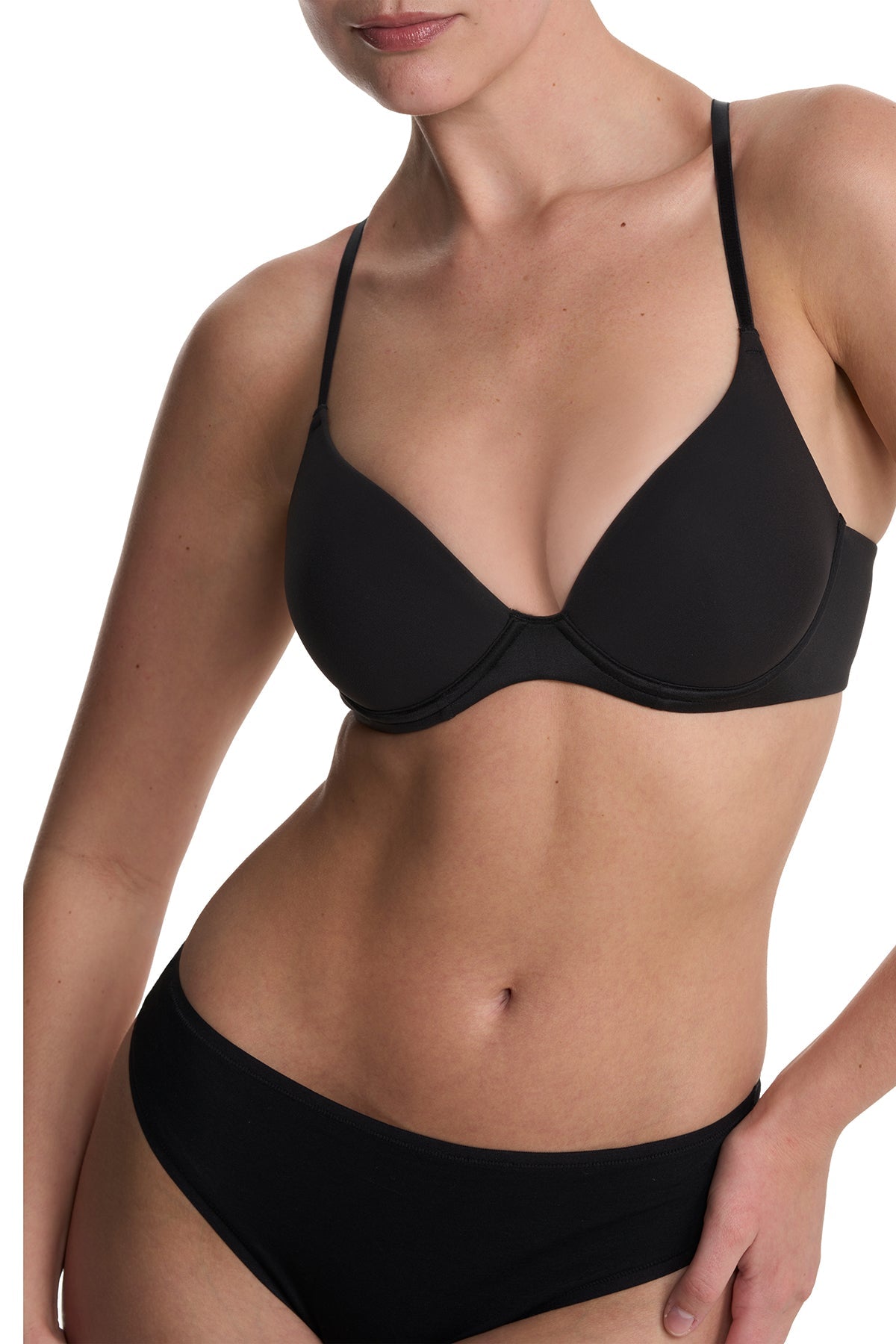 Soft Focus Convertible Demi T-Shirt Bra Black Natori