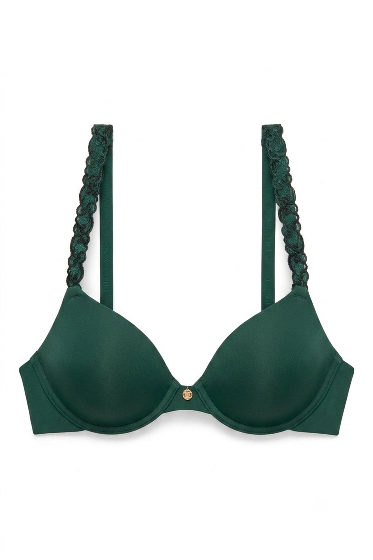 Pure Luxe Custom Coverage Contour Underwire Bra Midnight Jade/Black Natori