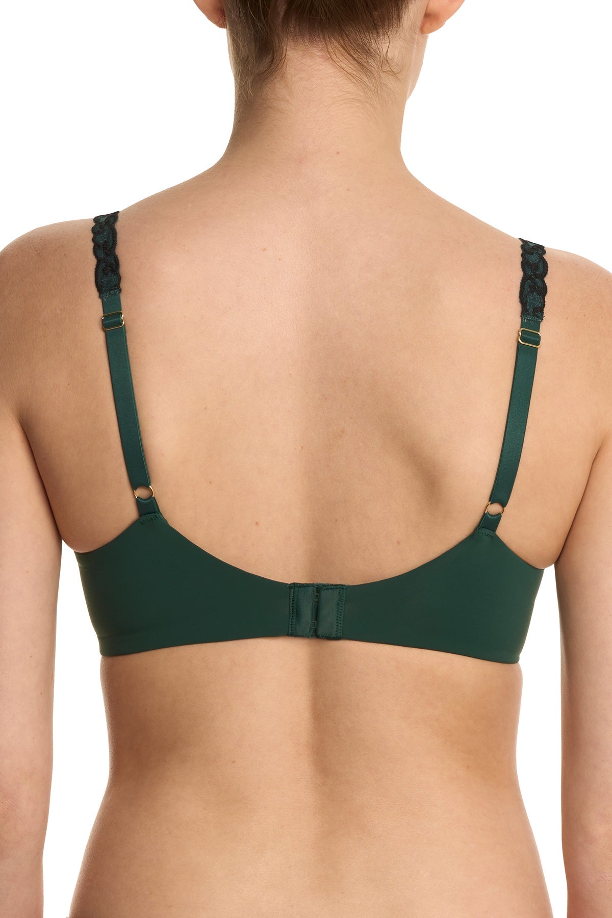 Pure Luxe Custom Coverage Contour Underwire Bra Midnight Jade/Black Natori
