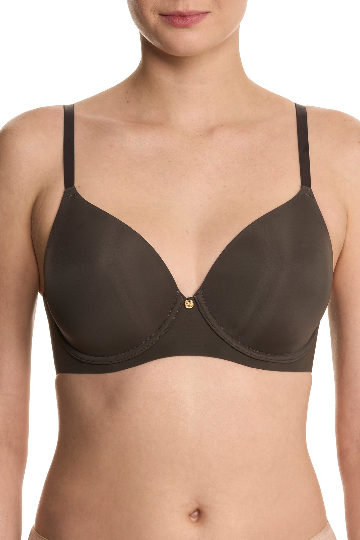 Cloud Comfort Back Smoothing T-Shirt Bra Dk Grey Natori