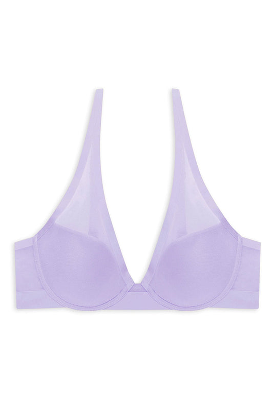 True Zen Plunge T-Shirt Bra Purple Pearl Natori