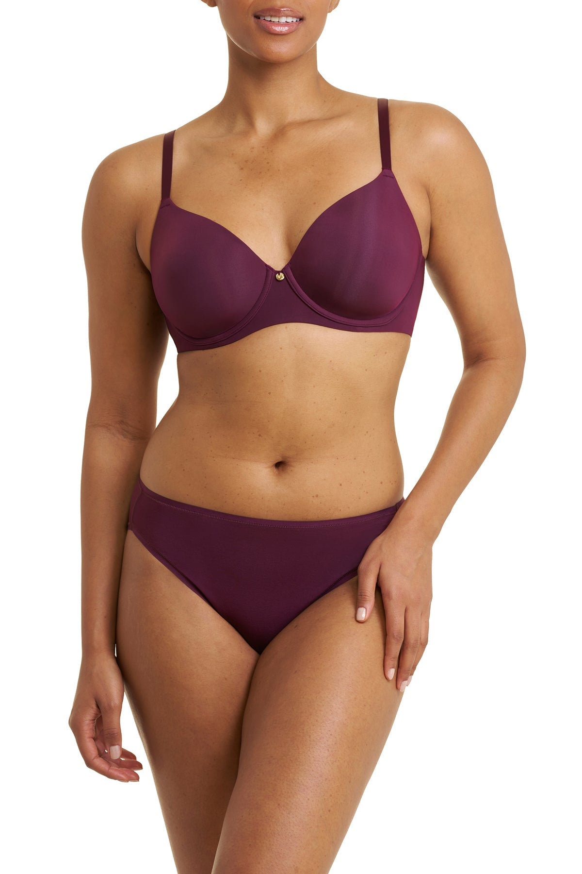 Cloud Comfort Back Smoothing T-Shirt Bra Pinot Noir Natori