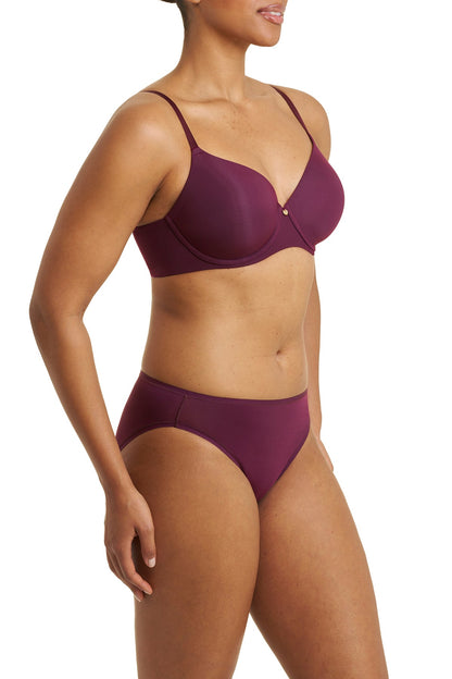 Cloud Comfort Back Smoothing T-Shirt Bra Pinot Noir Natori