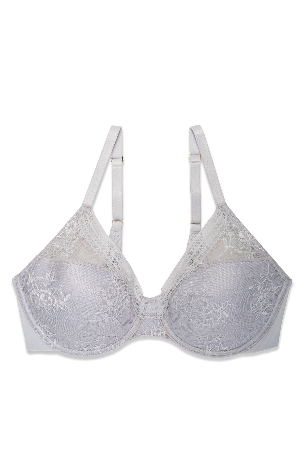 Love Lace Full Coverage Plunge T-Shirt Bra Mink/Warm White Natori