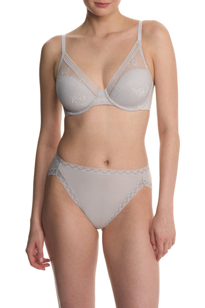 Love Lace Full Coverage Plunge T-Shirt Bra Mink/Warm White Natori