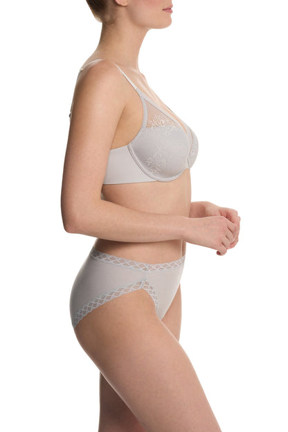 Love Lace Full Coverage Plunge T-Shirt Bra Mink/Warm White Natori