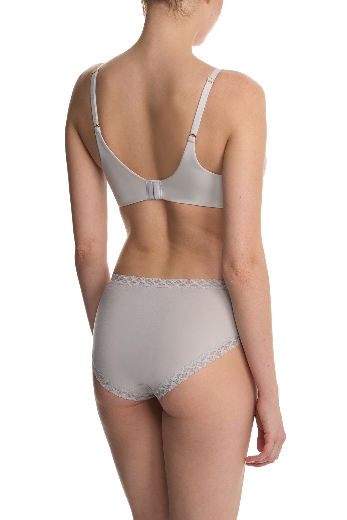 Love Lace Full Coverage Plunge T-Shirt Bra Mink/Warm White Natori
