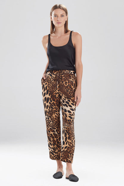Buy Luxe Leopard Pants in Chestnut Online Chestnut Natori