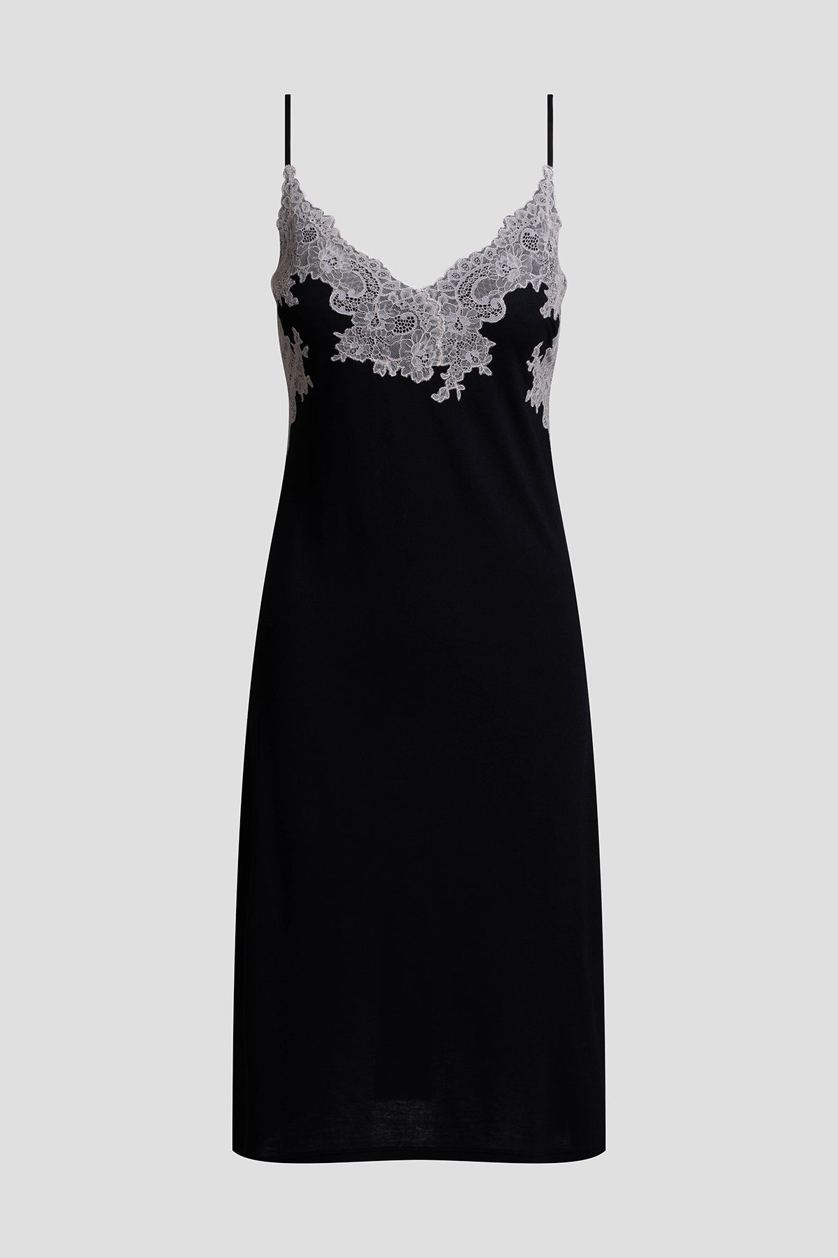 Buy Luxe Shangri-La TENCEL™ Chemise in Black/Cocoon Online Black/Cocoon Natori