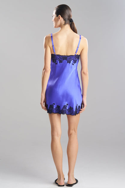 Lolita Chemise Blue Velvet/Black Natori