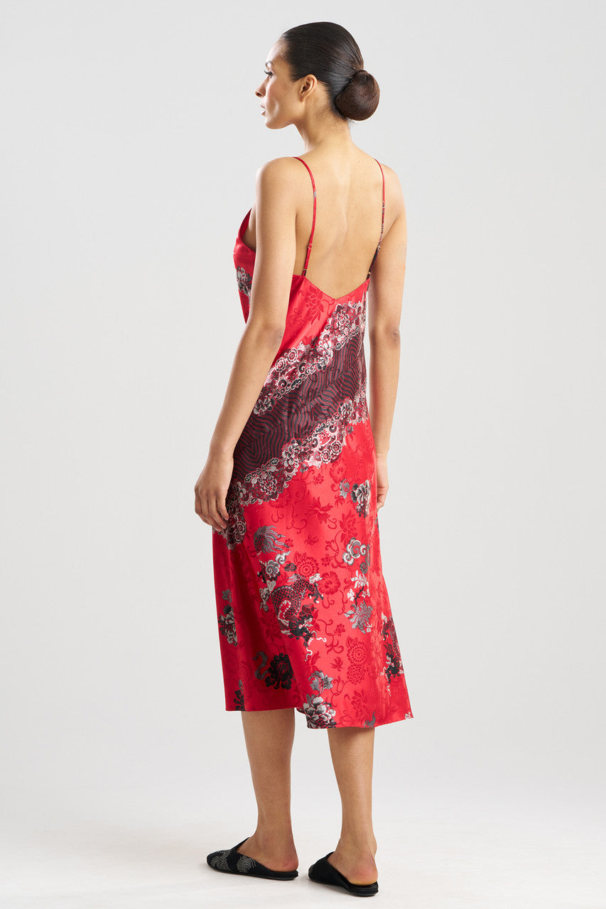 Buy Imperial Dragon Jacquard Gown in Red Online Red Natori