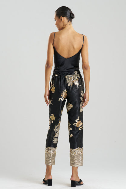 Buy Imperial Dragon Jacquard Pants in Black Online Black Natori