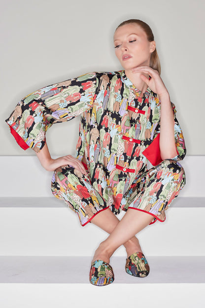 Buy Dynasty PJ in Black Online Black Natori