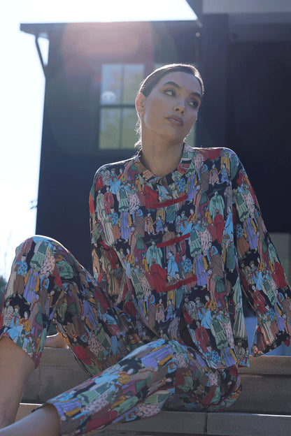 Buy Dynasty PJ in Black Online Black Natori