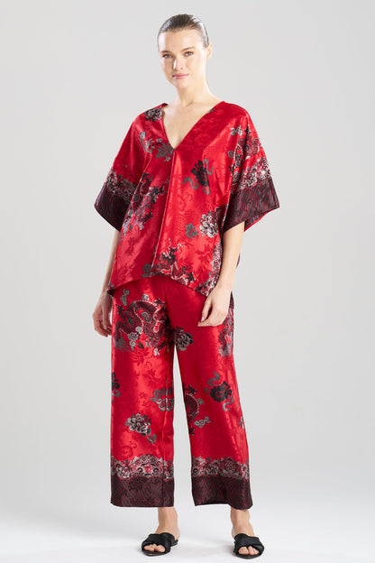 Imperial Dragon Jacquard PJ Red Natori