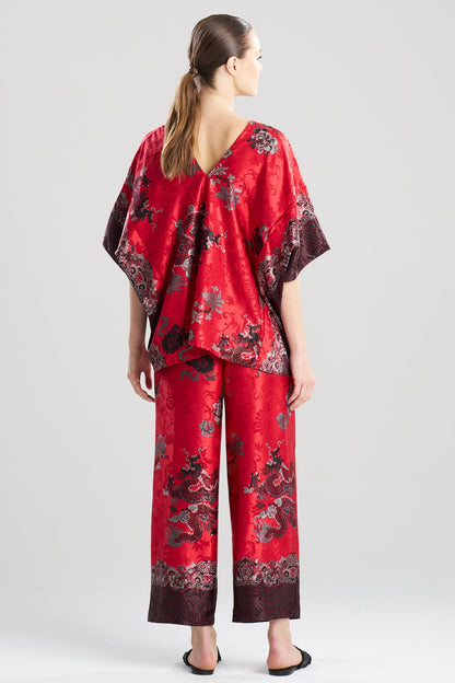 Imperial Dragon Jacquard PJ Red Natori