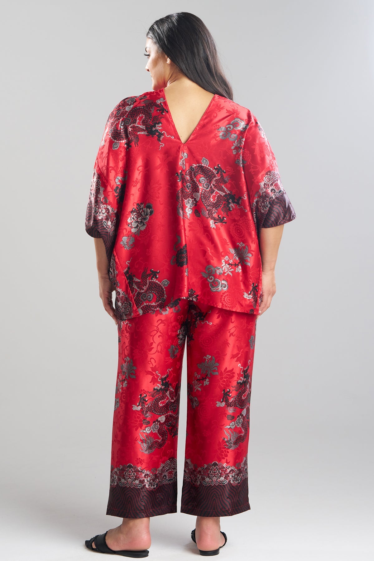 Imperial Dragon Jacquard PJ Red Natori