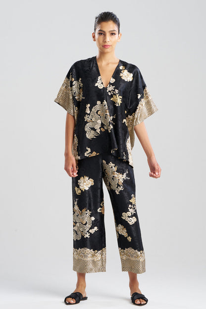 Buy Imperial Dragon Jacquard PJ in Black Online Black Natori