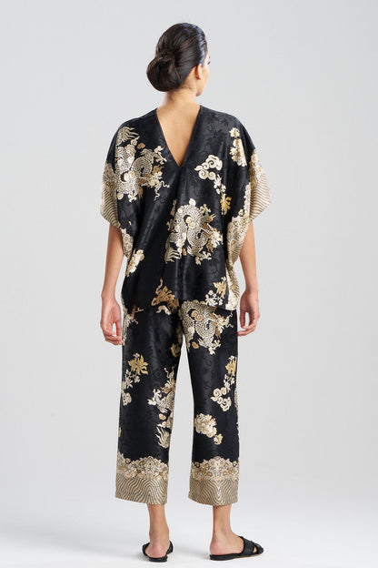 Buy Imperial Dragon Jacquard PJ in Black Online Black Natori