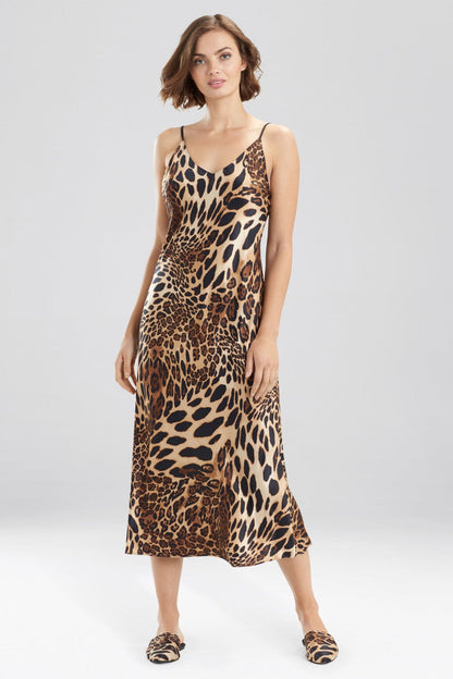 Buy Luxe Leopard Gown in Chestnut Online Chestnut Natori