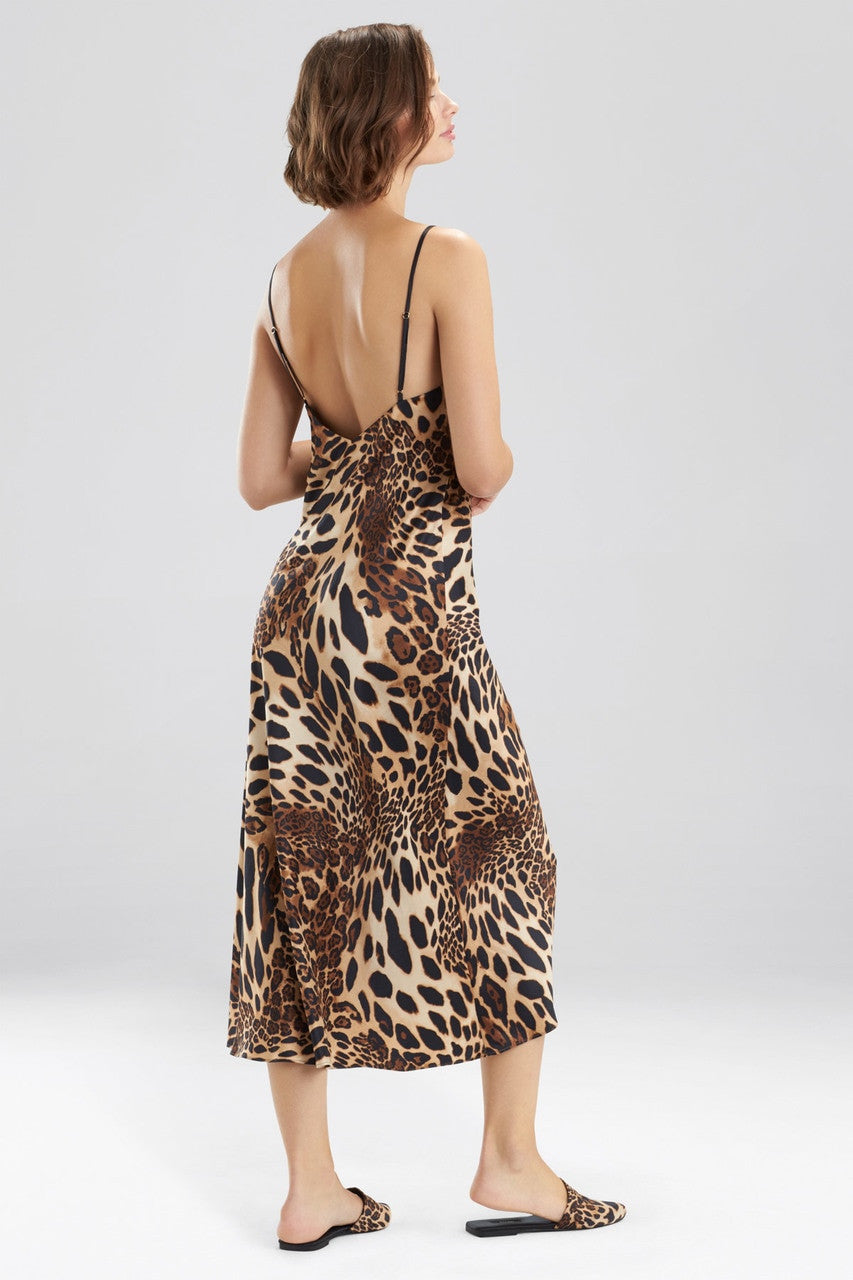 Buy Luxe Leopard Gown in Chestnut Online Chestnut Natori