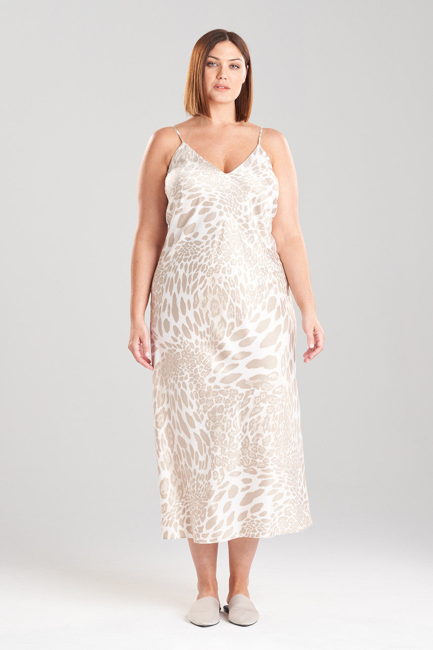Buy Luxe Leopard Gown in Sand Taupe Online Sand Taupe Natori