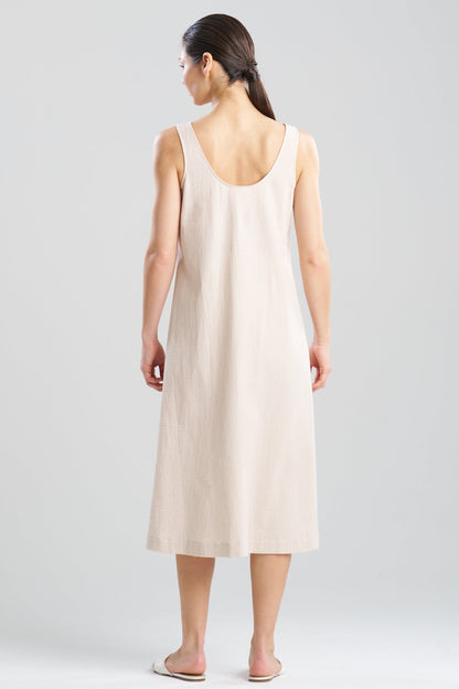 Buy Onsen Cotton Tank Slip Dress in Sand Dune Online Sand Dune Natori
