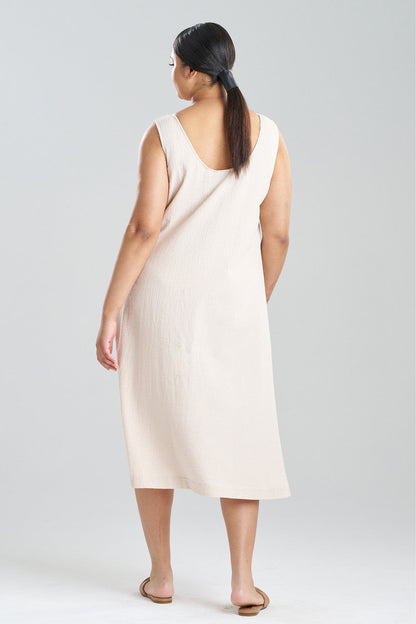 Buy Onsen Cotton Tank Slip Dress in Sand Dune Online Sand Dune Natori