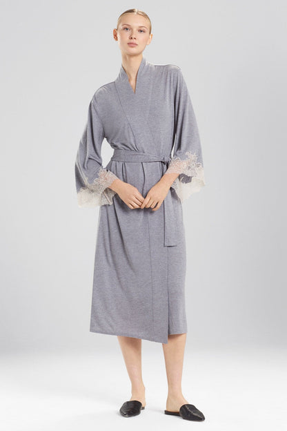 Buy Luxe Shangri-la TENCEL™ Robe in Grey Online Grey Natori