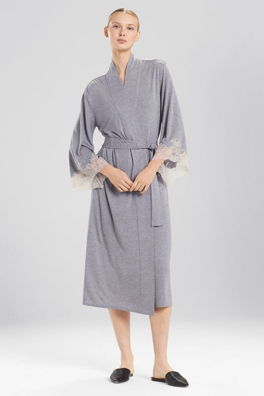 Buy Luxe Shangri-la TENCEL™ Robe in Grey Online Grey Natori