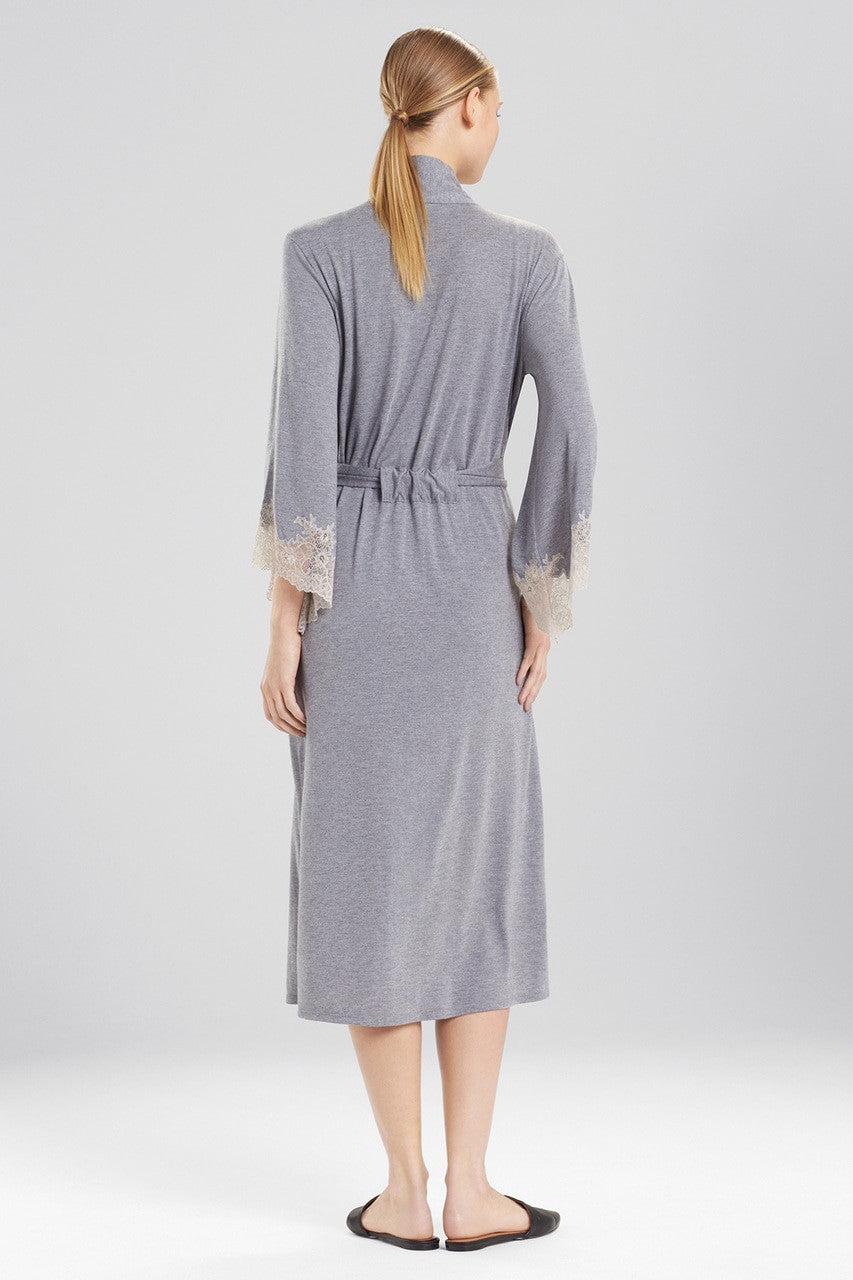 Buy Luxe Shangri-la TENCEL™ Robe in Grey Online Grey Natori