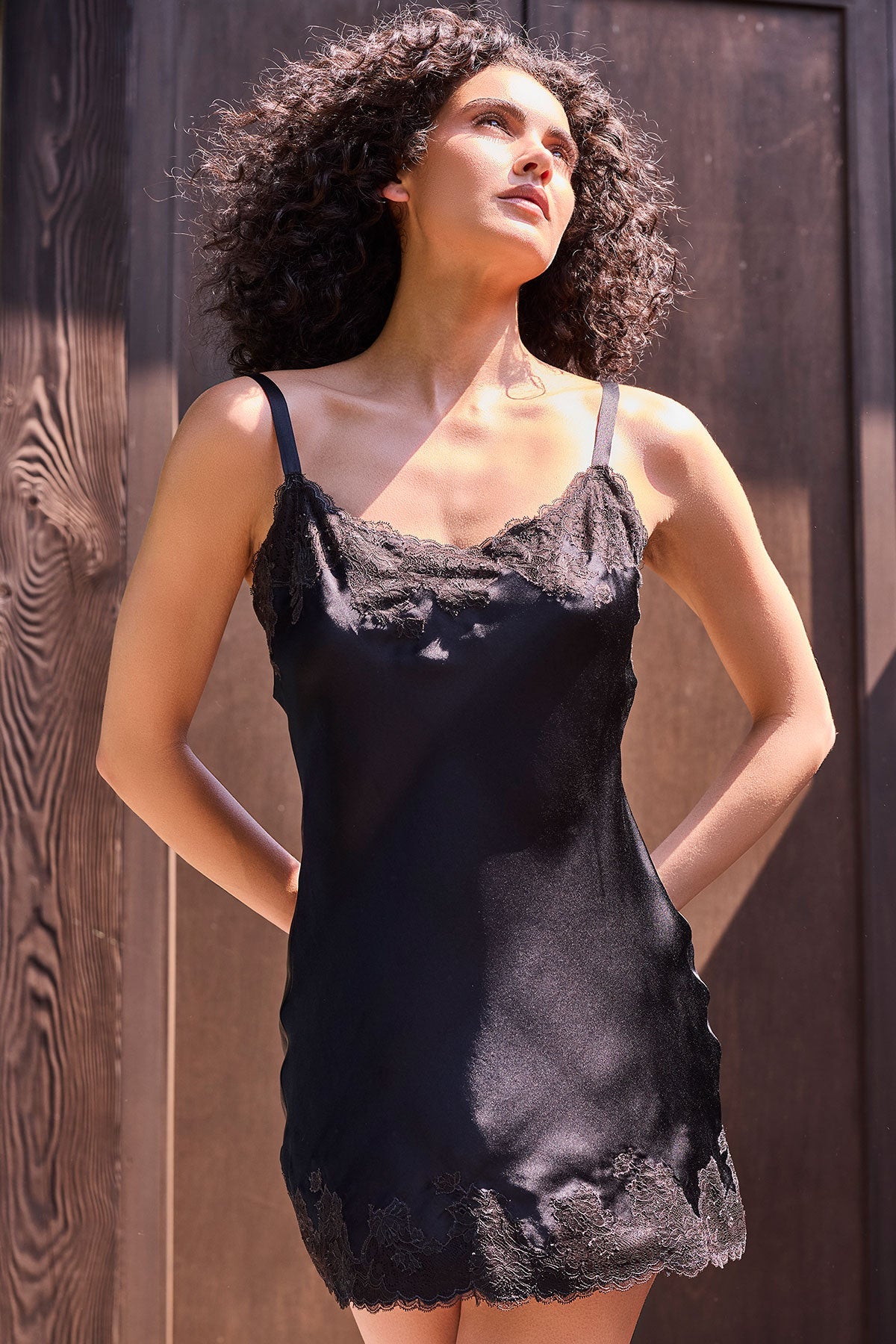 Buy Lolita Chemise in Black Online Black Natori