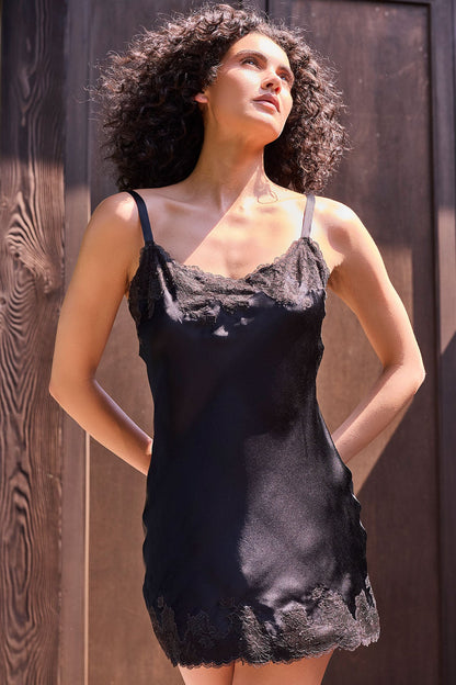 Buy Lolita Chemise in Black Online Black Natori